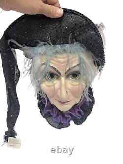 Katherine's Collection Wayne Kleski Witch Head Decor Halloween Extremely RARE