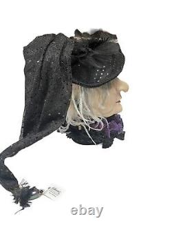 Katherine's Collection Wayne Kleski Witch Head Decor Halloween Extremely RARE