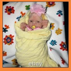Kimbry silicone baby Kip. Baby girl micro rooted hair Will come with box opening