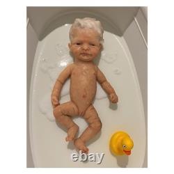 Kimbry silicone baby Kip. Baby girl micro rooted hair Will come with box opening