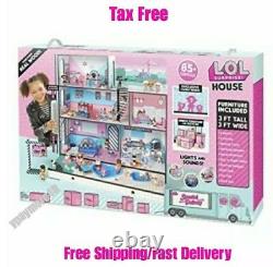 LOL Surprise Doll House With 85+ Surprises Wooden Multi Story Colorful Girls-NEW