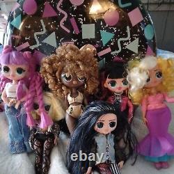 LOL Surprise OMG Fashion Closet On the Go Rolling Storage Playset With6 Dolls