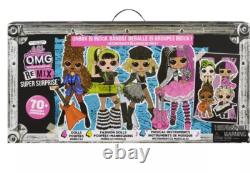 LOL Surprise OMG ReMix Super Surprise Fashion Doll 4-Pack