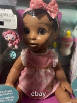 LUVABELLA Interactive Baby Doll Brunette Brown SpinMaster New in Box Sealed