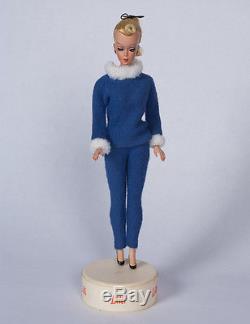 Large Bild Lilli 11.5 Doll in TUBE with Velvet Fur Outfit #1158 NM All Original