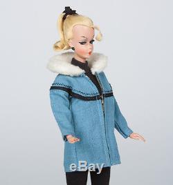 Large Bild Lilli doll 11.5 with Blue Anorak Outfit #1129 NM All Original