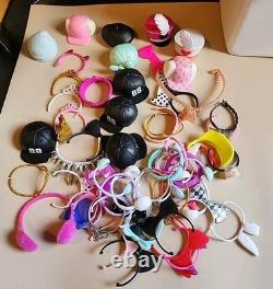 Large Lot LOL Surprise Dolls 108, Babies 5, 112 Drink Bottles, Jewelry Clothes