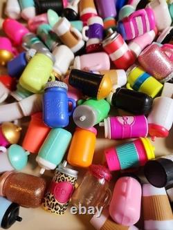 Large Lot LOL Surprise Dolls 108, Babies 5, 112 Drink Bottles, Jewelry Clothes