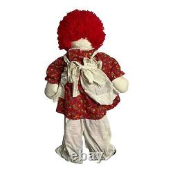 Large Vintage Girl Raggedy Ann Doll