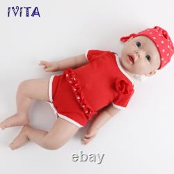 Laughing baby 20Big Girl Newborn Full Body Silicone Lifelike Reborn Baby Doll