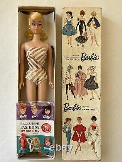 Lemon Swirl with original box 1964 BARBIE vintage bend leg