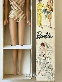 Lemon Swirl with original box 1964 BARBIE vintage bend leg