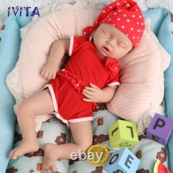 Lifelike Sleeping Pretty Girl 20''Silicone Reborn Infant Doll Like A Real Baby