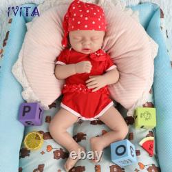 Lifelike Sleeping Pretty Girl 20''Silicone Reborn Infant Doll Like A Real Baby