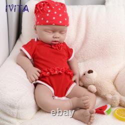 Lifelike Sleeping Pretty Girl 20''Silicone Reborn Infant Doll Like A Real Baby