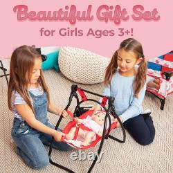 Litti Pritti Baby Doll Accessories Set 4-Piece Baby Doll Furniture Set for 18