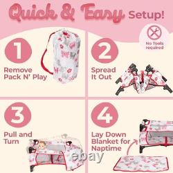 Litti Pritti Baby Doll Accessories Set 4-Piece Baby Doll Furniture Set for 18