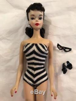 Lot Gorgeous Vintage #3 Barbie Doll Raven Ponytail withClothing Solid T. M Body EX