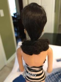 Lot Gorgeous Vintage #3 Barbie Doll Raven Ponytail withClothing Solid T. M Body EX