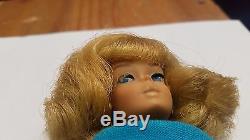 Lot of 12 Assorted Vintage Barbie Blondes Midge Freckles Hair Blue Eyes w Case