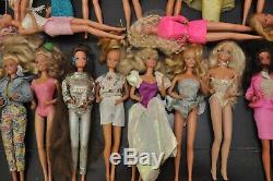 Lot of 30 Vintage Mattel Barbie & Ken Dolls 1966/1976/1980/1982/1988 60s 70s 80s