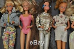 Lot of 30 Vintage Mattel Barbie & Ken Dolls 1966/1976/1980/1982/1988 60s 70s 80s