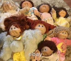 Lot of 8 Coleco Cabbage Patch Dolls VTG 1980s Coleco Cabbage Patch Kids