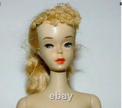 Lovely! Vintage 1959 #3 Blonde Ponytail Barbie w Super Rare #973 Pink Dreams+Box