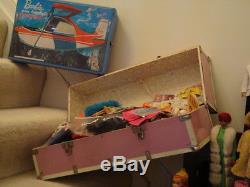 MEGA TLC LOT Vintage Barbie Dolls/Clothes/Accessories/Cases