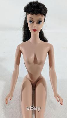 MW VINTAGE Original Mattel 850 #3 Barbie Ponytail Doll 1960 Brunette Solid Body