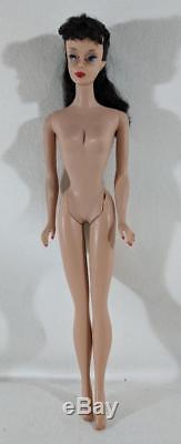 MW VINTAGE Original Mattel 850 #3 Barbie Ponytail Doll 1960 Brunette Solid Body