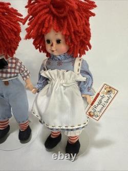 Madame Alexander Raggedy Ann & Andy Doll Set 2008 Vintage Retired Rare Set HTF