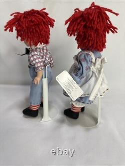 Madame Alexander Raggedy Ann & Andy Doll Set 2008 Vintage Retired Rare Set HTF
