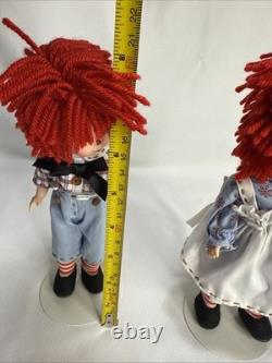 Madame Alexander Raggedy Ann & Andy Doll Set 2008 Vintage Retired Rare Set HTF