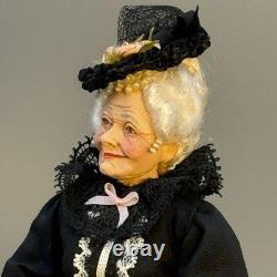 Marcia Backstrom Artisan Victorian Older Woman Dowager Dollhouse Miniature 112