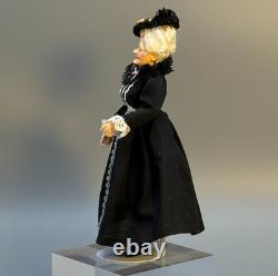 Marcia Backstrom Artisan Victorian Older Woman Dowager Dollhouse Miniature 112