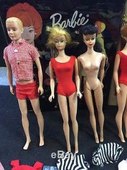 Massive Vintage Barbie Mattel 1950's 60's Collection Dolls Clothing, Shoes NR