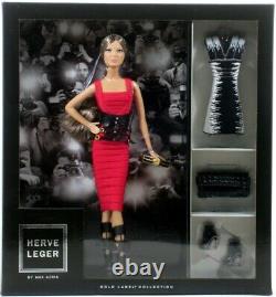 Mattel Barbie Gold Label Collection HERVE LEGER DRESS DOLL by Max Azria 2013 NEW