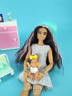 Mattel Curvy Barbie Extra Hispanic Doll Zuru My Mini Baby Girl + Accessories Lot