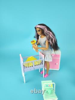 Mattel Curvy Barbie Extra Hispanic Doll Zuru My Mini Baby Girl + Accessories Lot