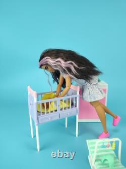 Mattel Curvy Barbie Extra Hispanic Doll Zuru My Mini Baby Girl + Accessories Lot