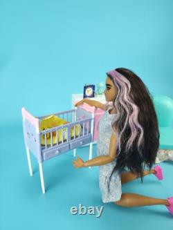 Mattel Curvy Barbie Extra Hispanic Doll Zuru My Mini Baby Girl + Accessories Lot