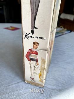 Mattel Vintage 1961 KEN Doll, Flocked Blonde #750 With 4 Tagged Outfits, Clothes