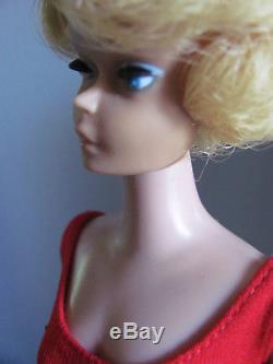 Mattel Vintage Barbie Doll Lemon Blonde Side Part Bubble Cut Doll Box More