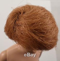 Mattel Vintage Barbie Doll Red Head Side Part Tight Bubble Cut Hair Style