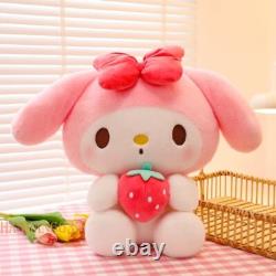 Melody Plush Doll Stuffed Toy Gift Cute Anime Soft Strawberry Collection Pink