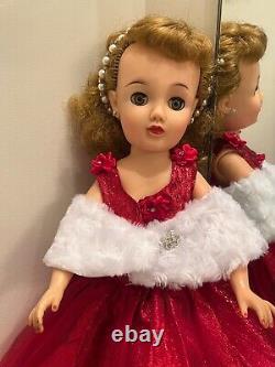 Miss Revlon Doll in Sparkly Red Ball Gown with Fur