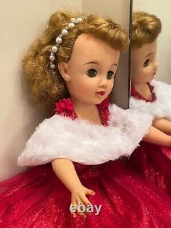 Miss Revlon Doll in Sparkly Red Ball Gown with Fur