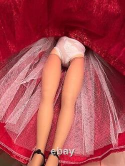 Miss Revlon Doll in Sparkly Red Ball Gown with Fur