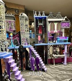 Monster High Deluxe High School Playset 2015 Doll House Castle Deadluxe Withextras